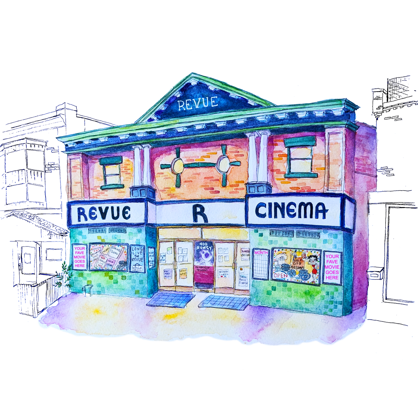 Revue Cinema Custom Print