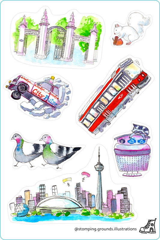 Toronto Sticker Sheet
